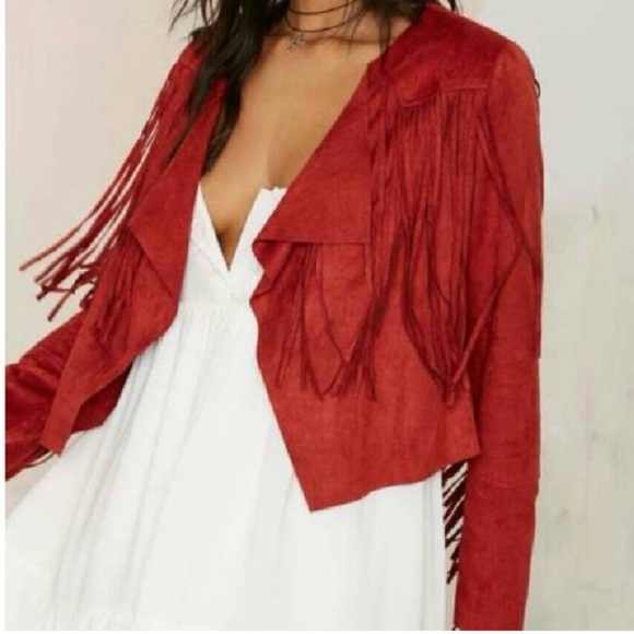 Blaze of Glory Fringe Cropped Jacket size Small - Picture 2 of 5